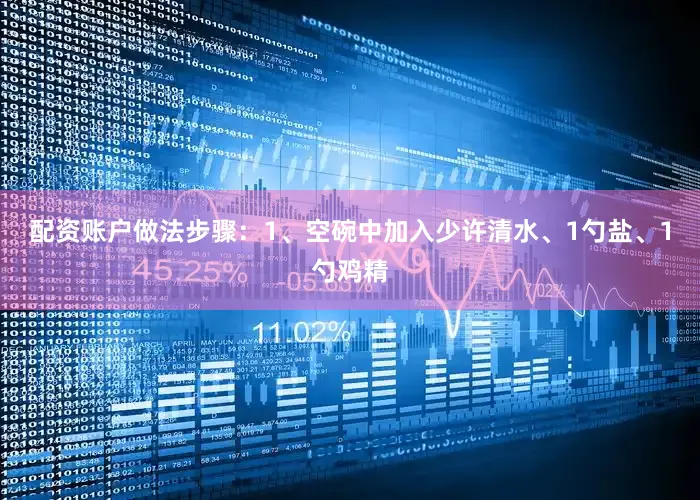 配资账户做法步骤：1、空碗中加入少许清水、1勺盐、1勺鸡精