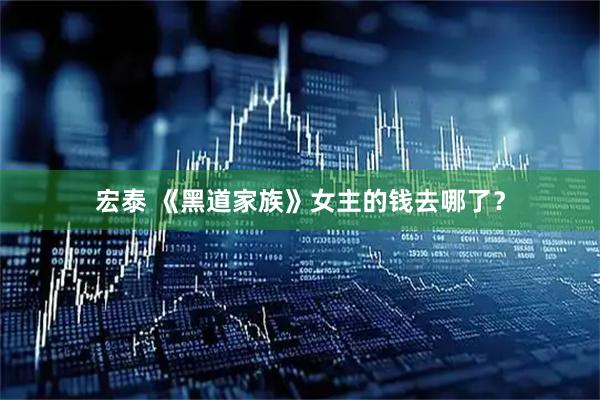 宏泰 《黑道家族》女主的钱去哪了？