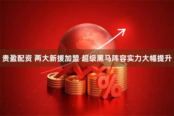 贵盈配资 两大新援加盟 超级黑马阵容实力大幅提升